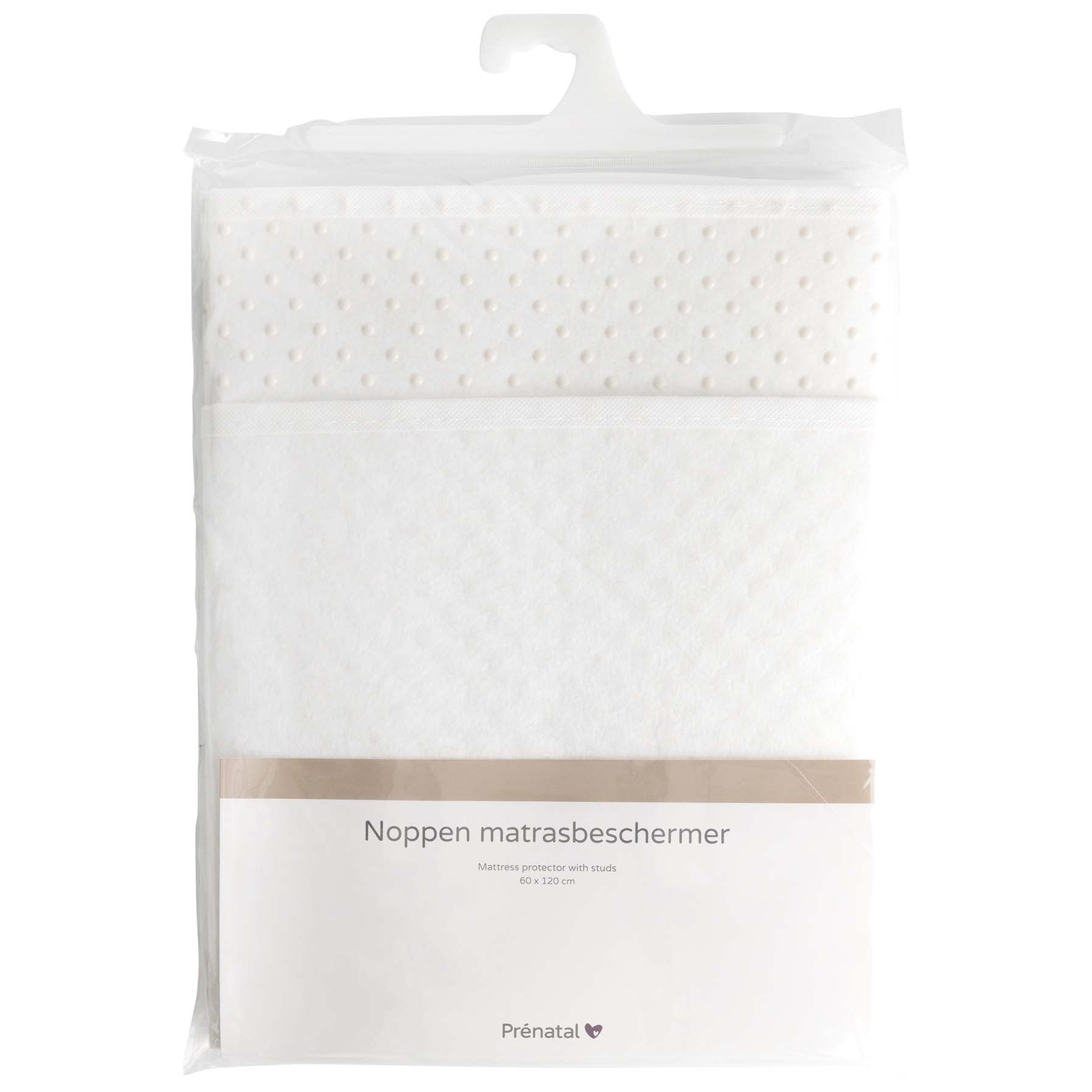 Prénatal noppes matrasbeschermer wit