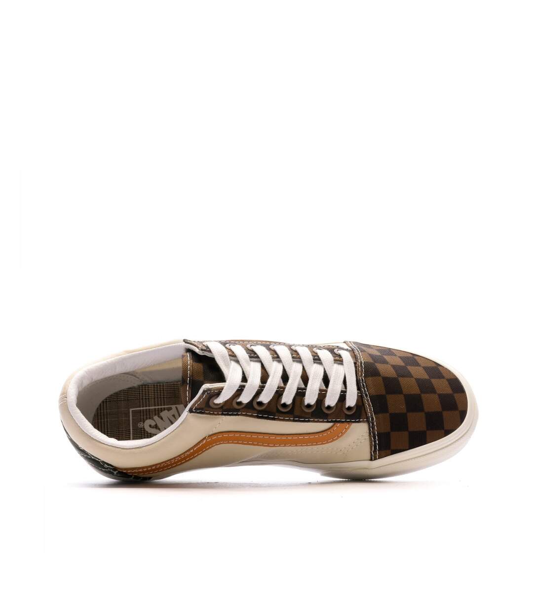 Baskets Beige/Marron Femme Vans Old Skool