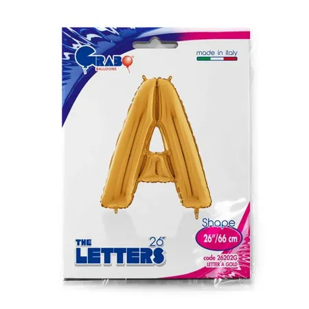 Grabo Folienballon Buchstabe A, gold, 66 cm
