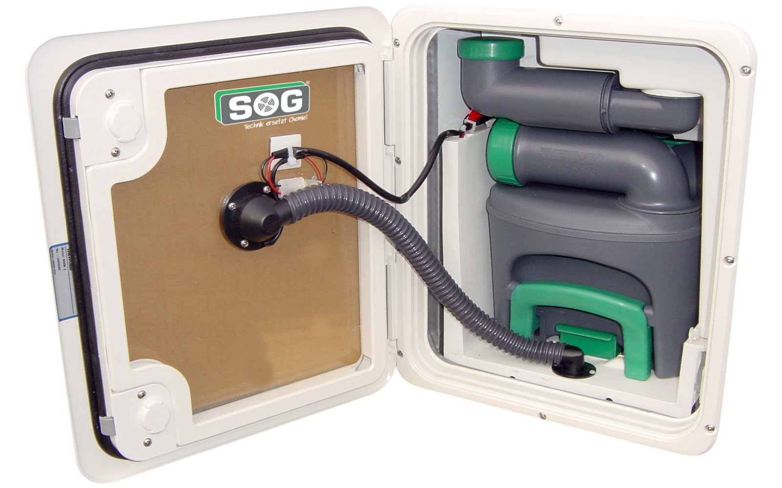 SOG I Typ D (C400) 12V Toilettenentlüftung Türvariante weiß