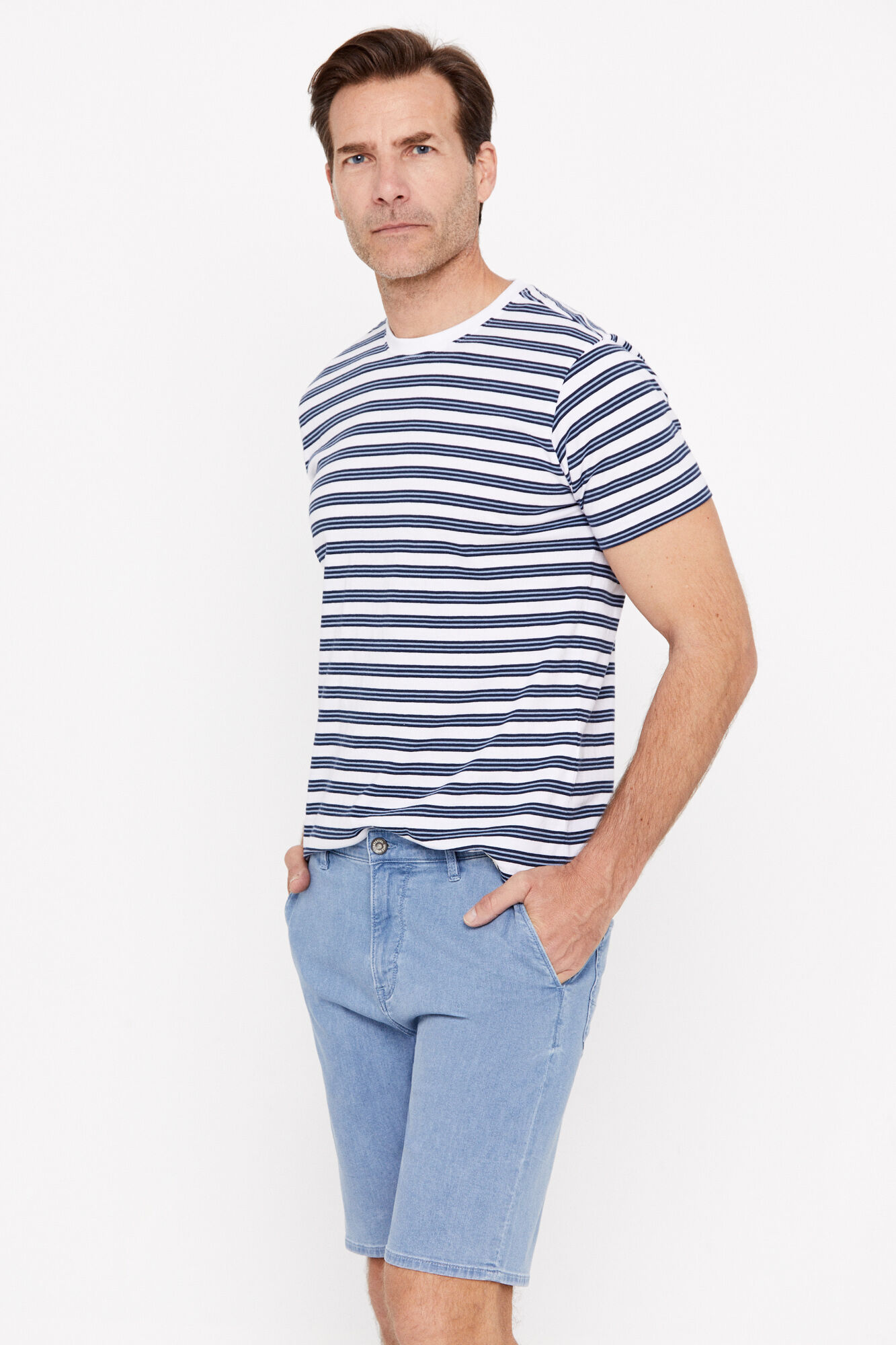 Bermuda jeans clara - Azul