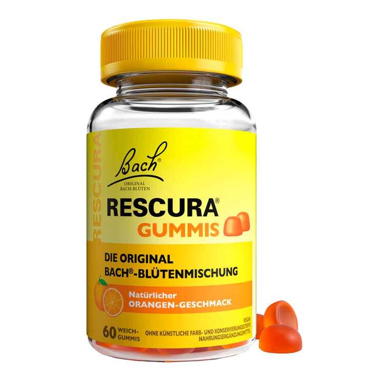 Bachblüten Original Rescura Gummis Orange, 60 St