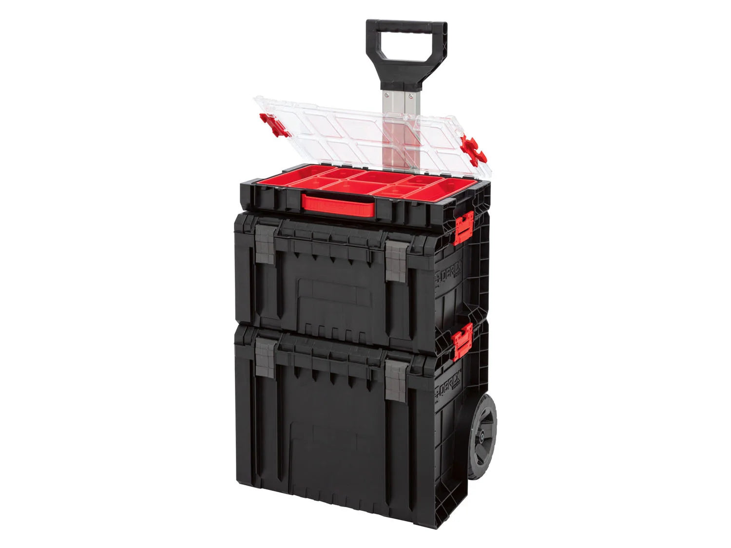 Conjunto de carrinho para ferramentas Qbrick System »Carrinho PRO + Caixa de Ferramentas PRO + Organizador PRO 100«