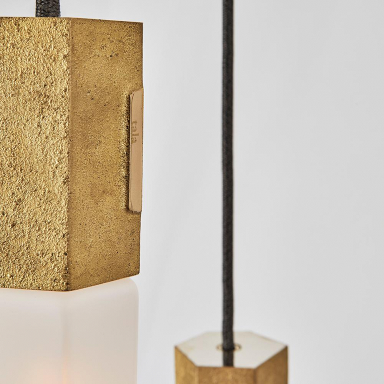 Tala LED Basalt 3 cluster hanglamp LED messing