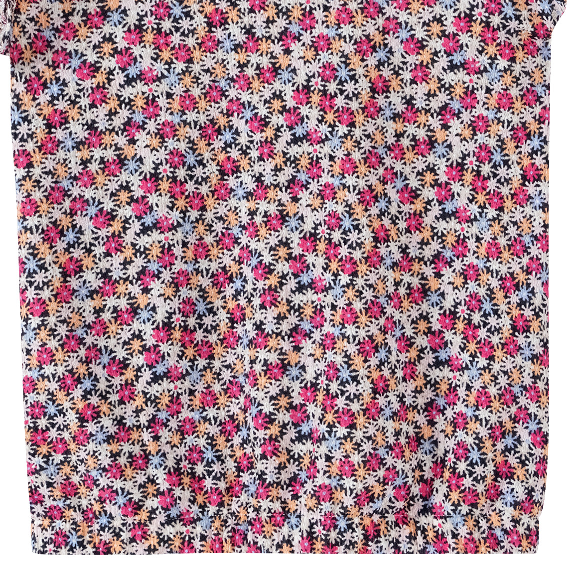 Yigga Mädchen Bluse in Crepp-Optik pink