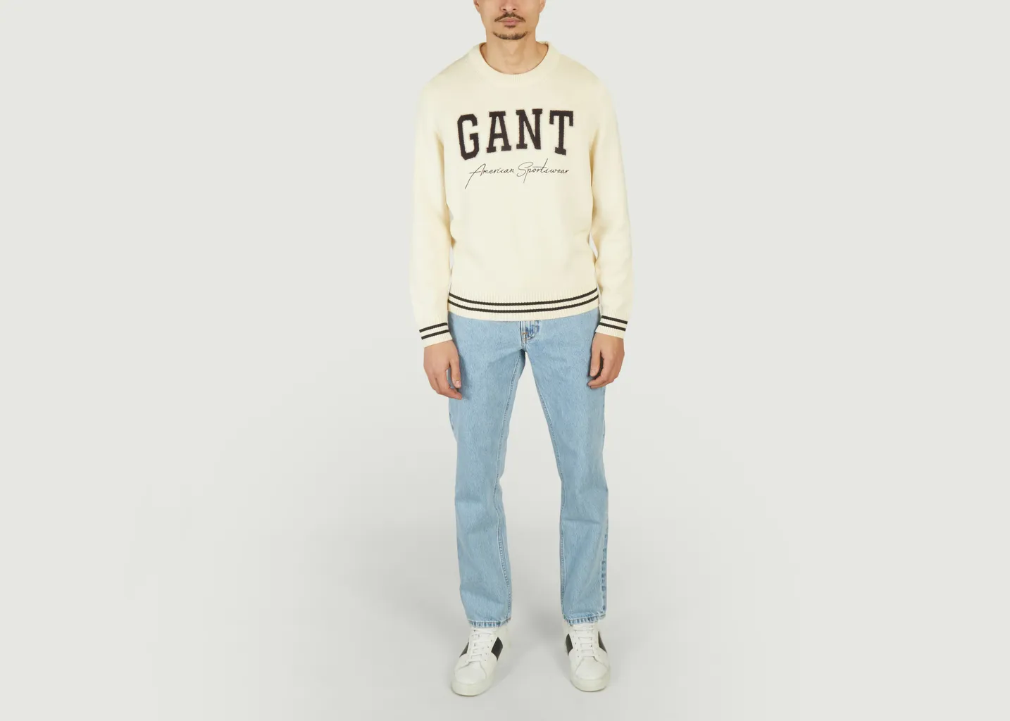 Pull logotypé coupe décontractée Collegiate Gant
