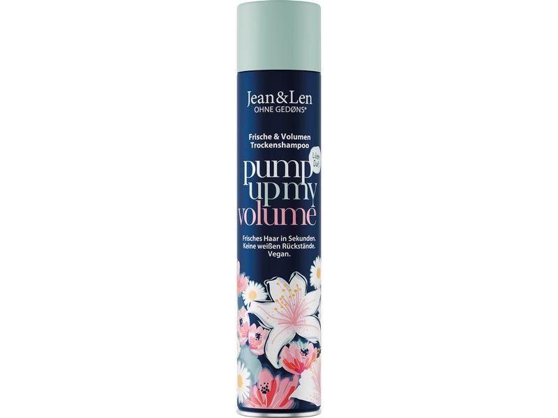 Jean & Len Trockenshampoo Pump up my Volume 200 ml Natürliches Trockenshampoo lässt fettige Ansätze im Nu verschwinden und verleiht langanhaltende Frische
