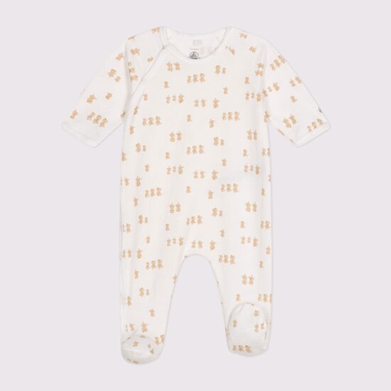 Pyjama en molleton   Marshmallow        de               Petit Bateau