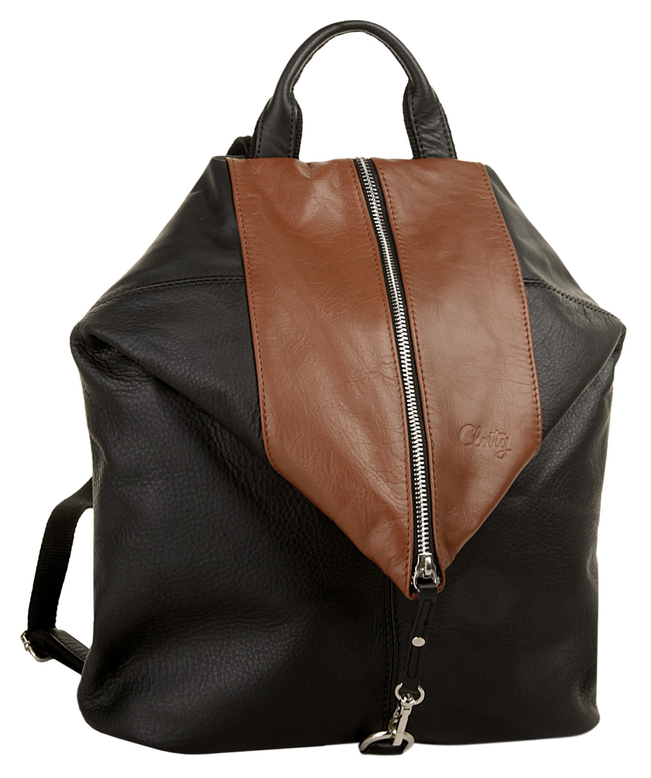 Cluty Cityrucksack echt Leder, Made in Italy