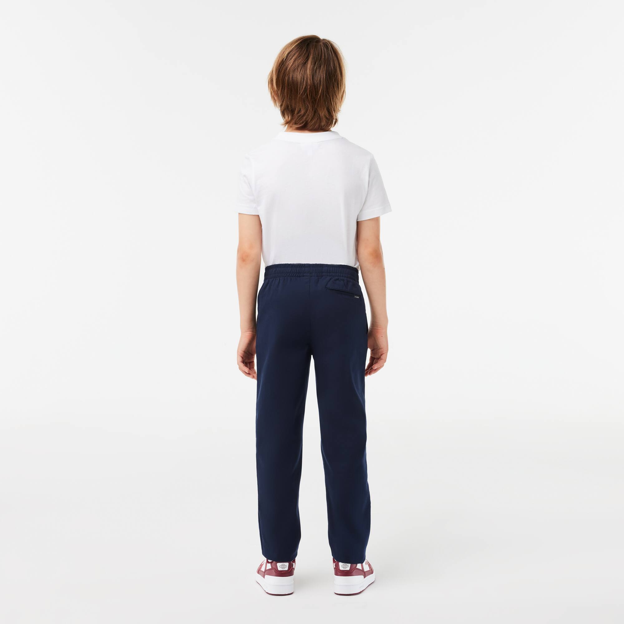 Jungen LACOSTE Chino aus Stretch-Baumwoll-Gabardine Hosen - Blau - Lacoste - Jungen