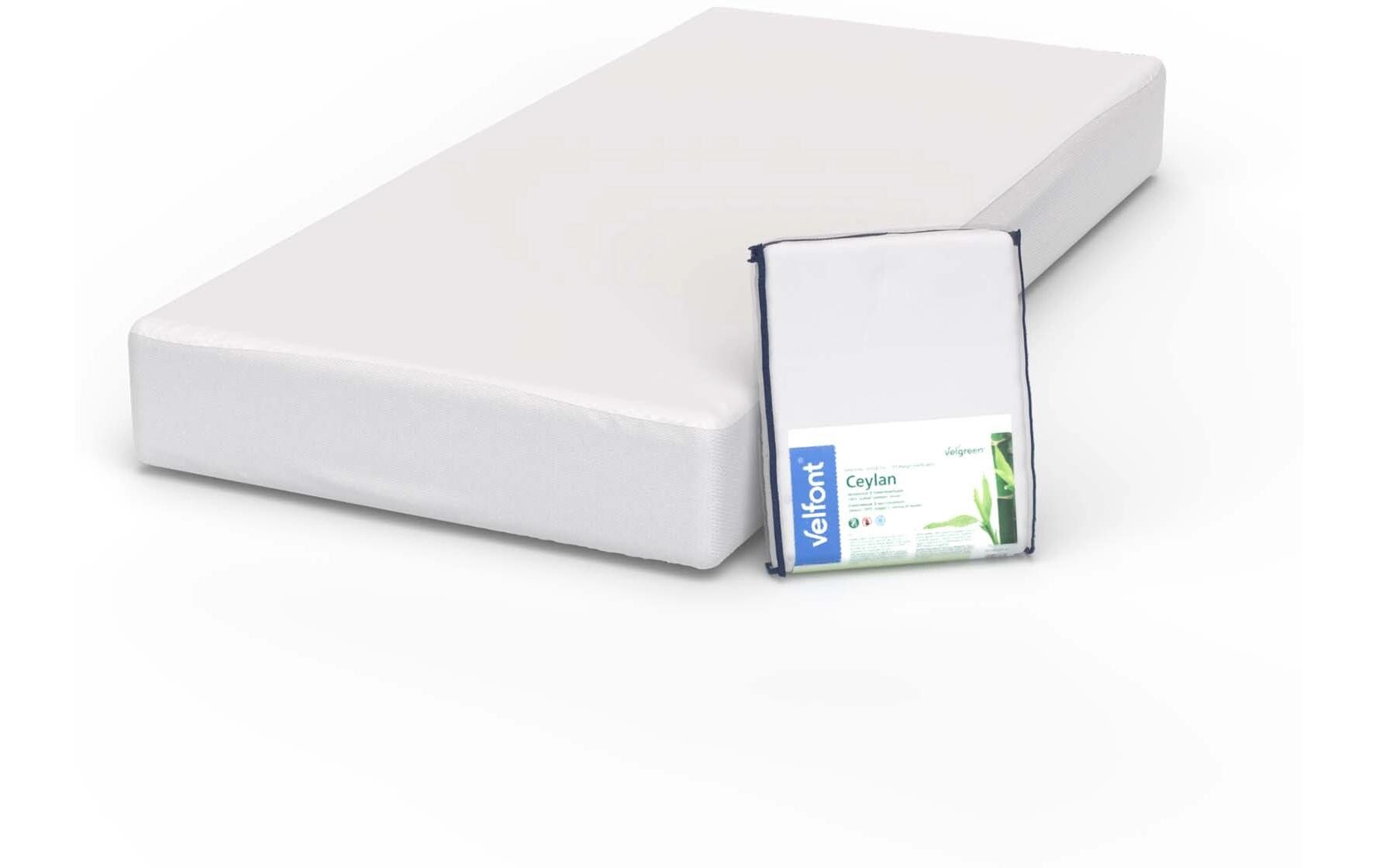 Fixmolton Ceylan Bambus, 180 x 200 cm, WeissMatratzenschoner aus 100% Bambus-Viscose