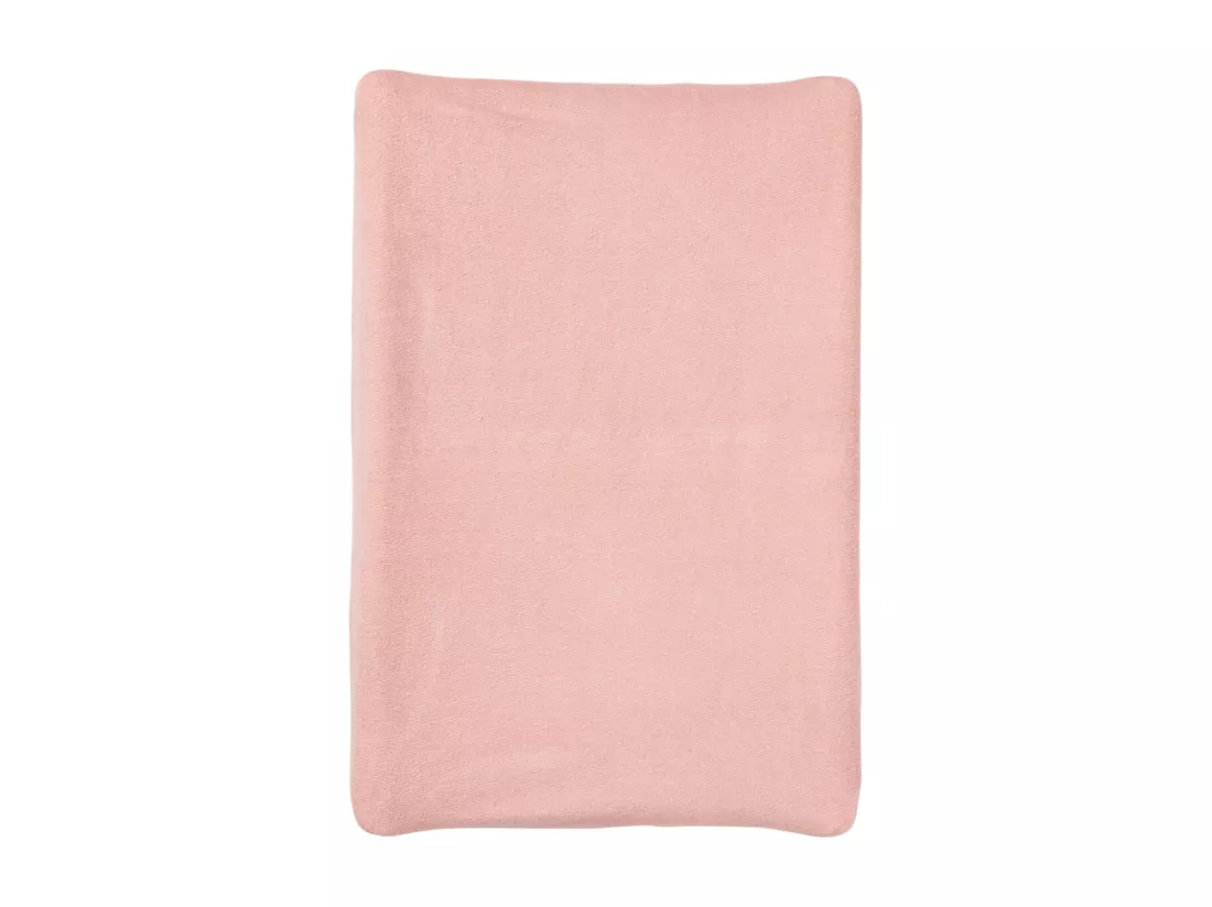 Housse matelas à langer 50 x 70 en coton/polyester - Rose