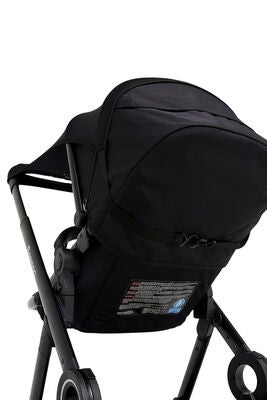 Beemoo  Elastisk UV Solbeskyttelse til Barnevogn & Babybilstol, Black