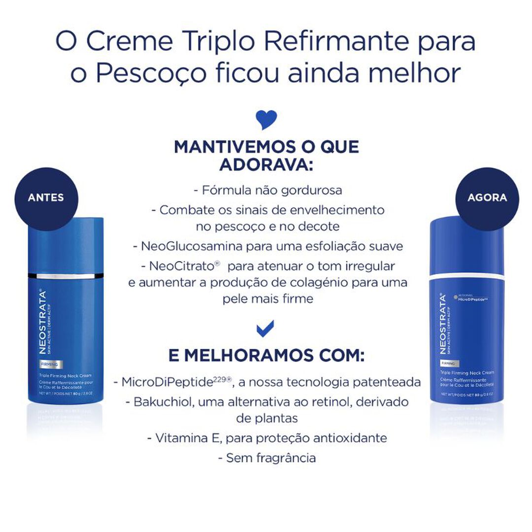 NEOSTRATA  Skin Active - Creme Triplo Refirmante para o Pescoço e Decote - 80gr