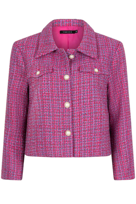 Ydence roze dames jas