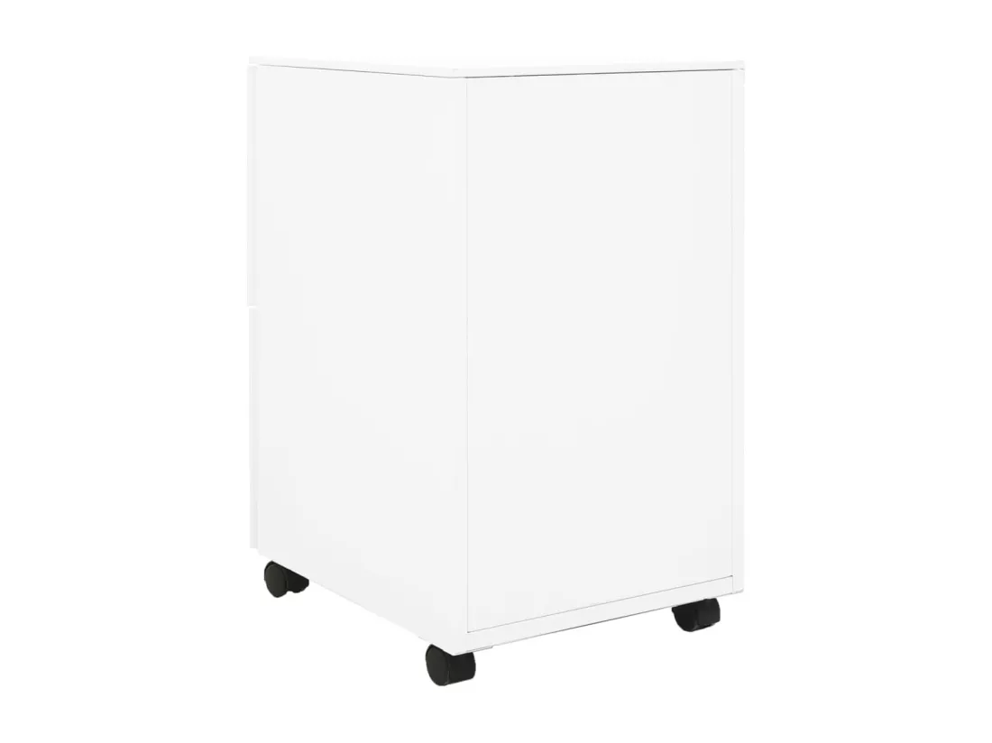 Classeur mobile Blanc 39x45x67 cm Acier
