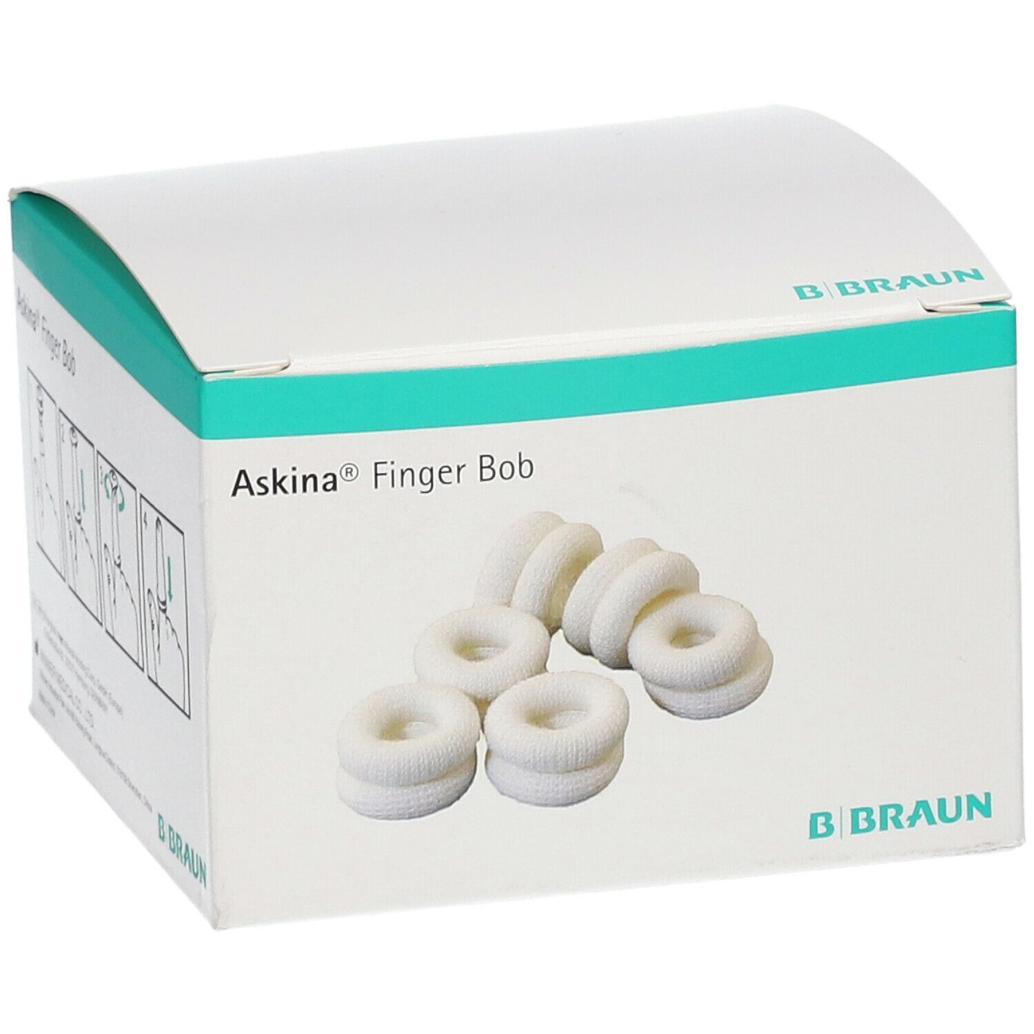 B. Braun Askina Finger Bob Fingerfixierverband für Wundauflagen 50 Stück weiß