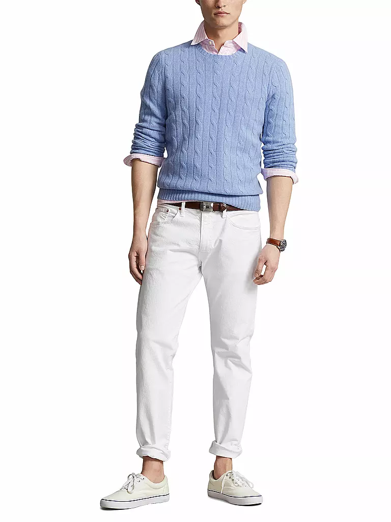 POLO RALPH LAUREN Kaschmirpullover hellblau