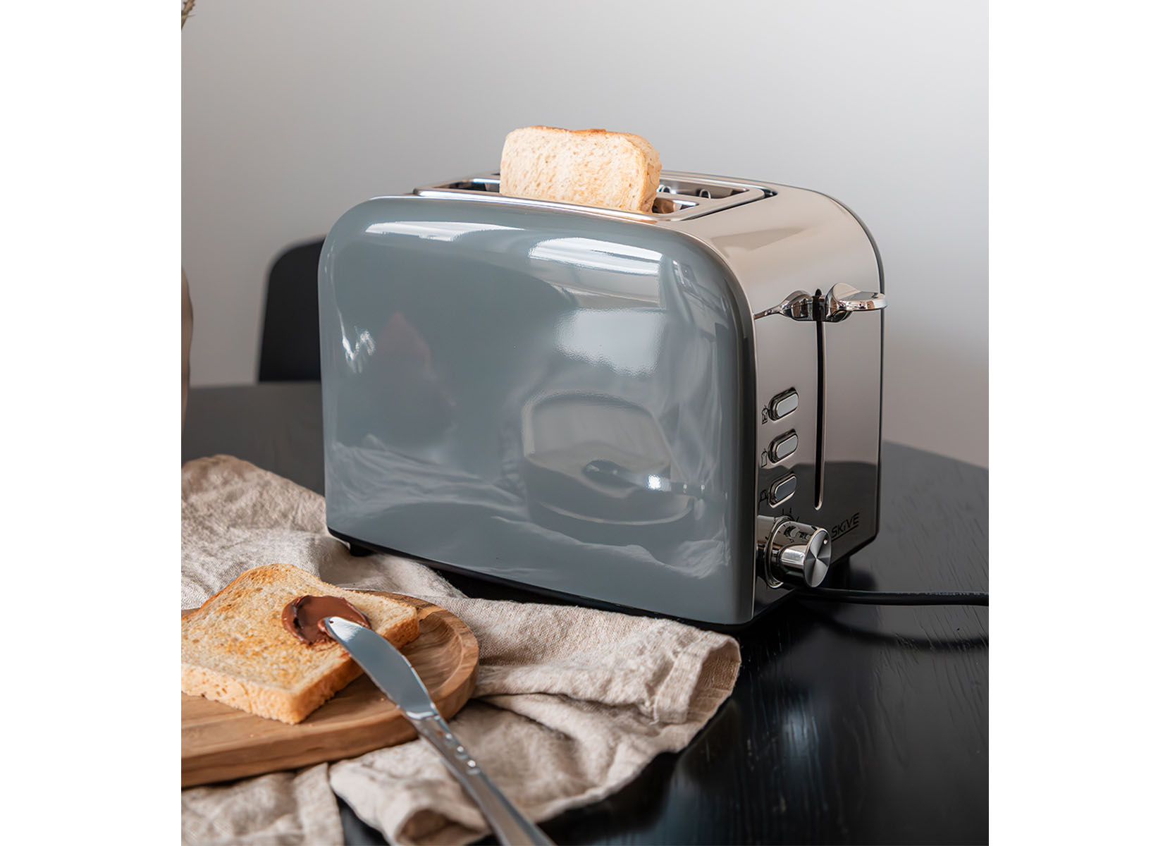 Retro-Toaster 800W Grau