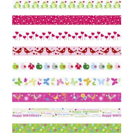 Heyda Washi-Tape Deko Klebeband Frühling 10 m x 15 mm