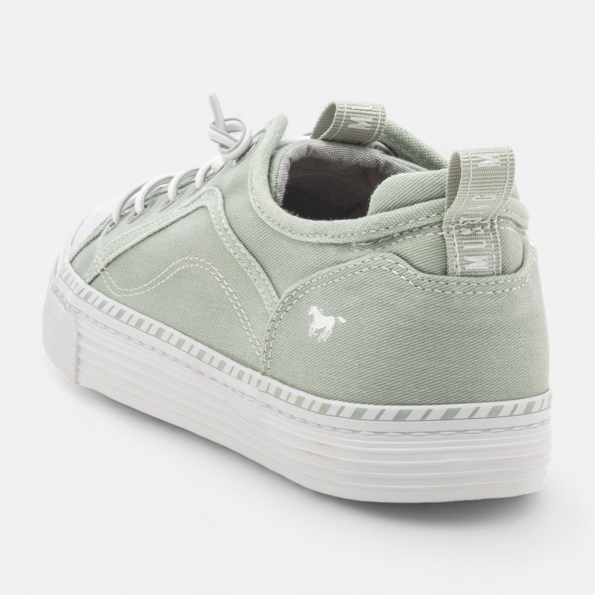 Baskets en toile Femme vert clair