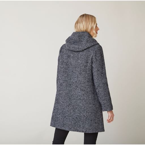 Junge Iben Tweed Frakke, Black Tweed, 36