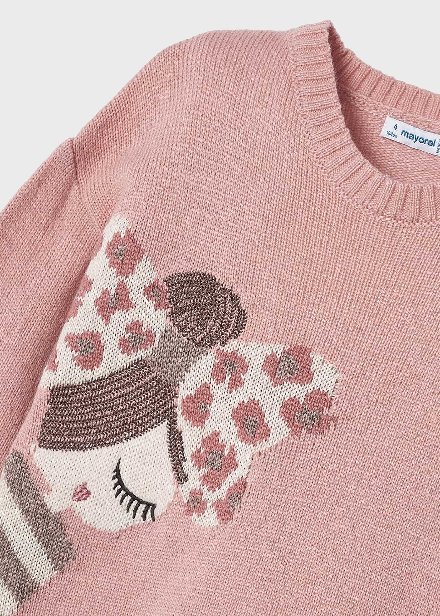 Camisa Intarsia para meninas