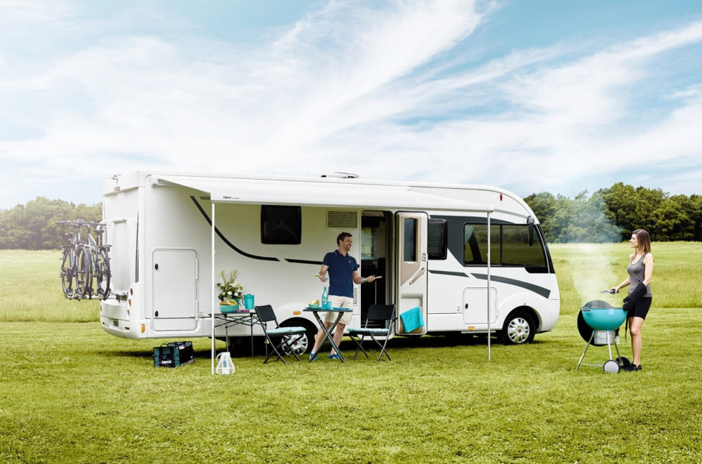 Thule Omnistor 5200 antraciet 500 Mystic Grey cassetteluifel
