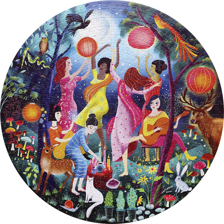 eeBoo eeBoo - Rundt puslespil 500 brk - Moon Dance