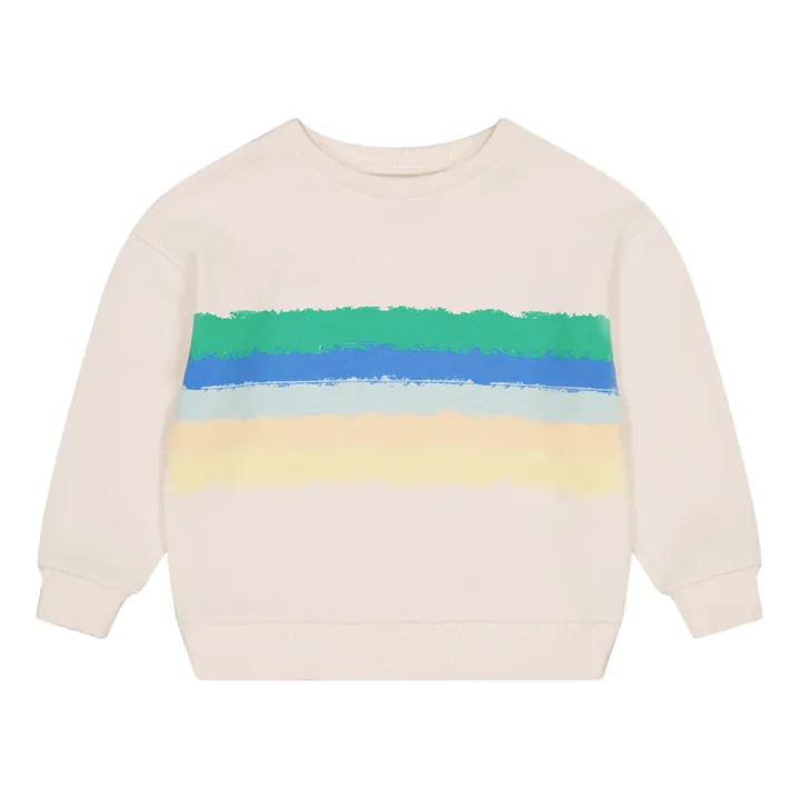 Frangin Frangine Sweat Rayé Coton Bio Edith | Ecru