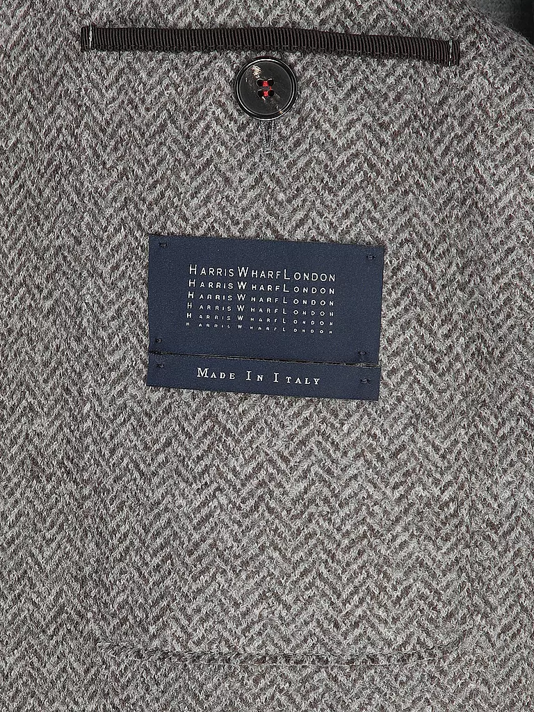 HARRIS WHARF LONDON Wollmantel braun