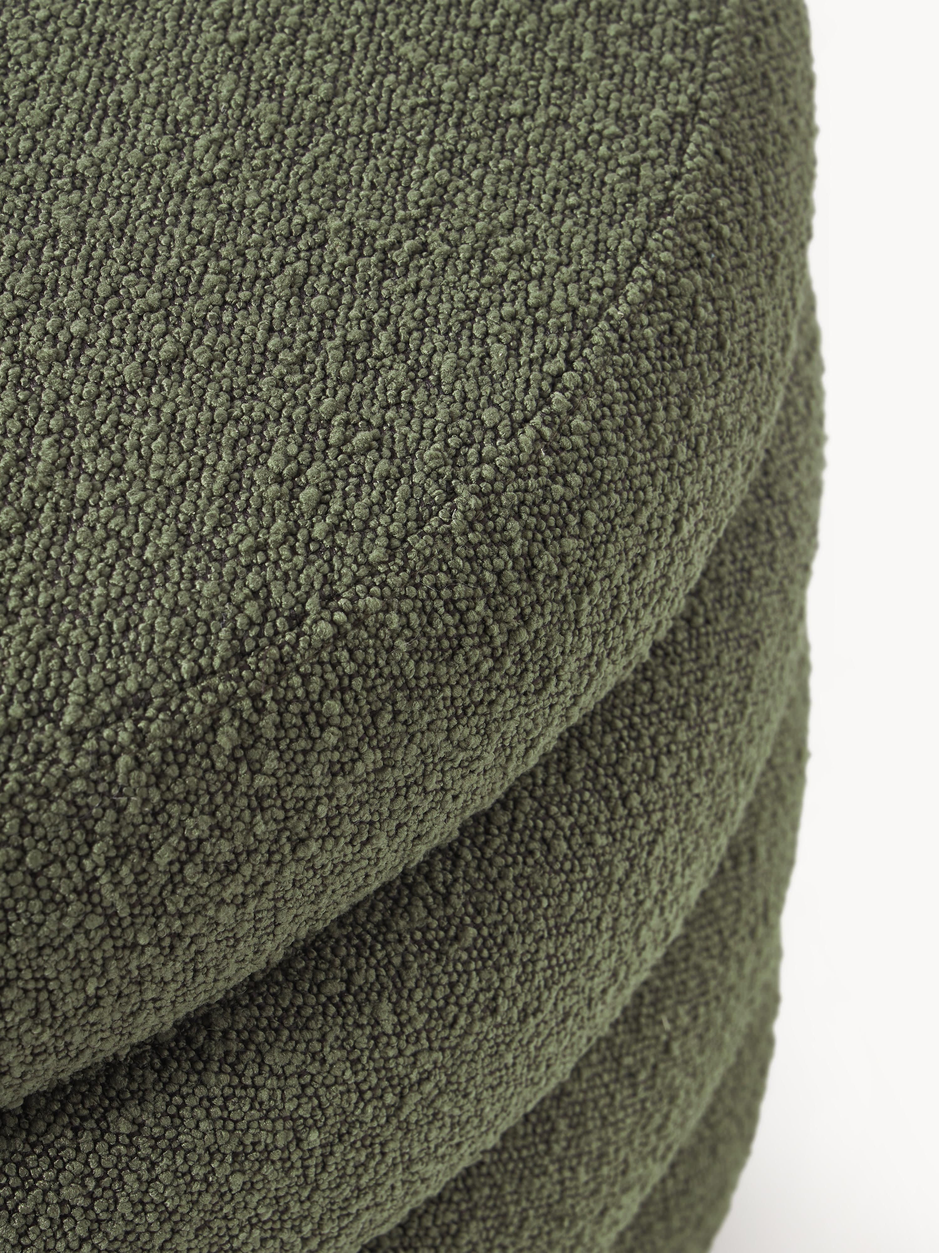 XL bouclé poef Alto met opbergruimte