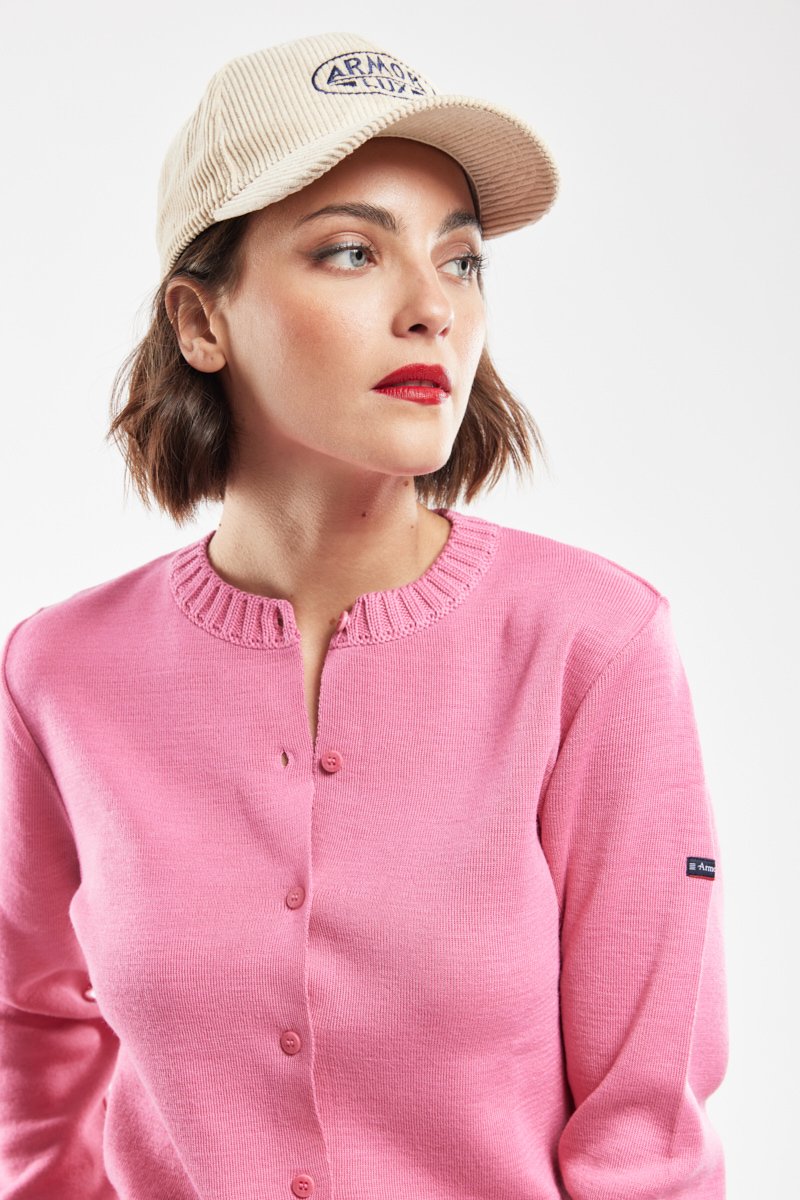 Cardigan col rond - Laine et acrylique