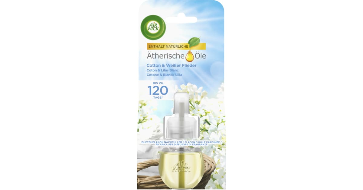 Air Wick Duftstecker Cotton & Weißer Flieder Nachfüllung