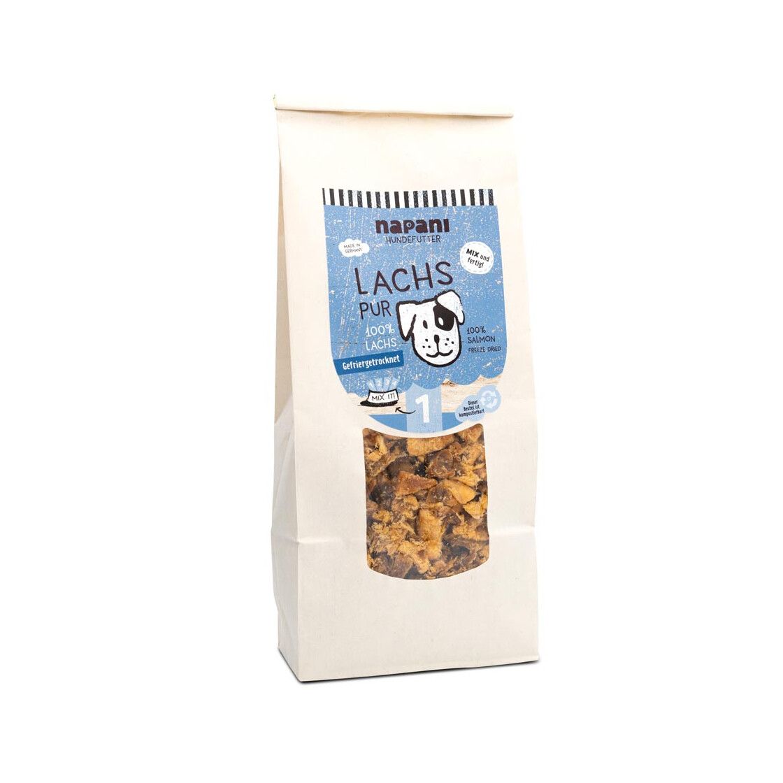 napani Lachs pur für Hunde, gefriergetrocknet