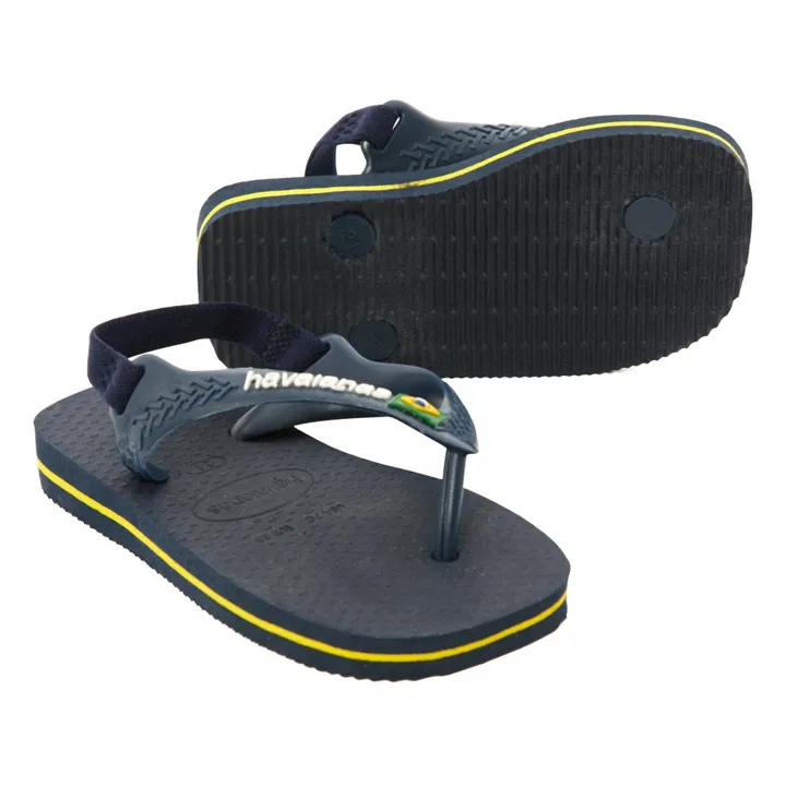Havaianas Tongs Baby Brasil Logo | Bleu nuit