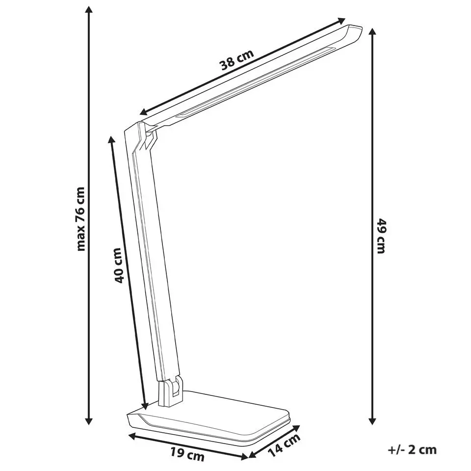 PICTOR - Bureaulamp LED - Wit - Synthetisch materiaal