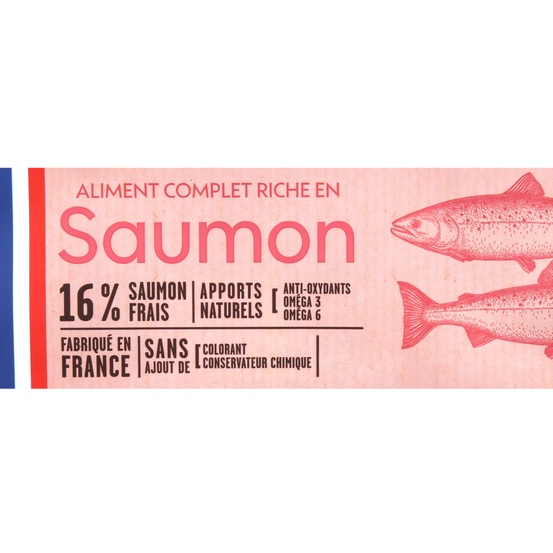 Croquettes pour Chaton au saumon sans céréales 3kg