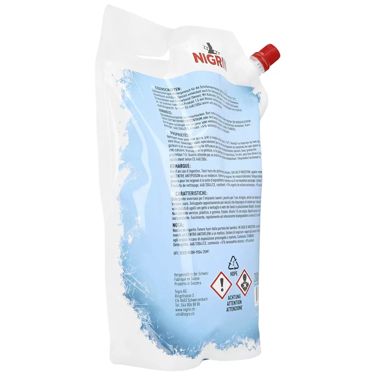 Winter-Scheibenreiniger 2L Nigrin Power Lemon Hellblau