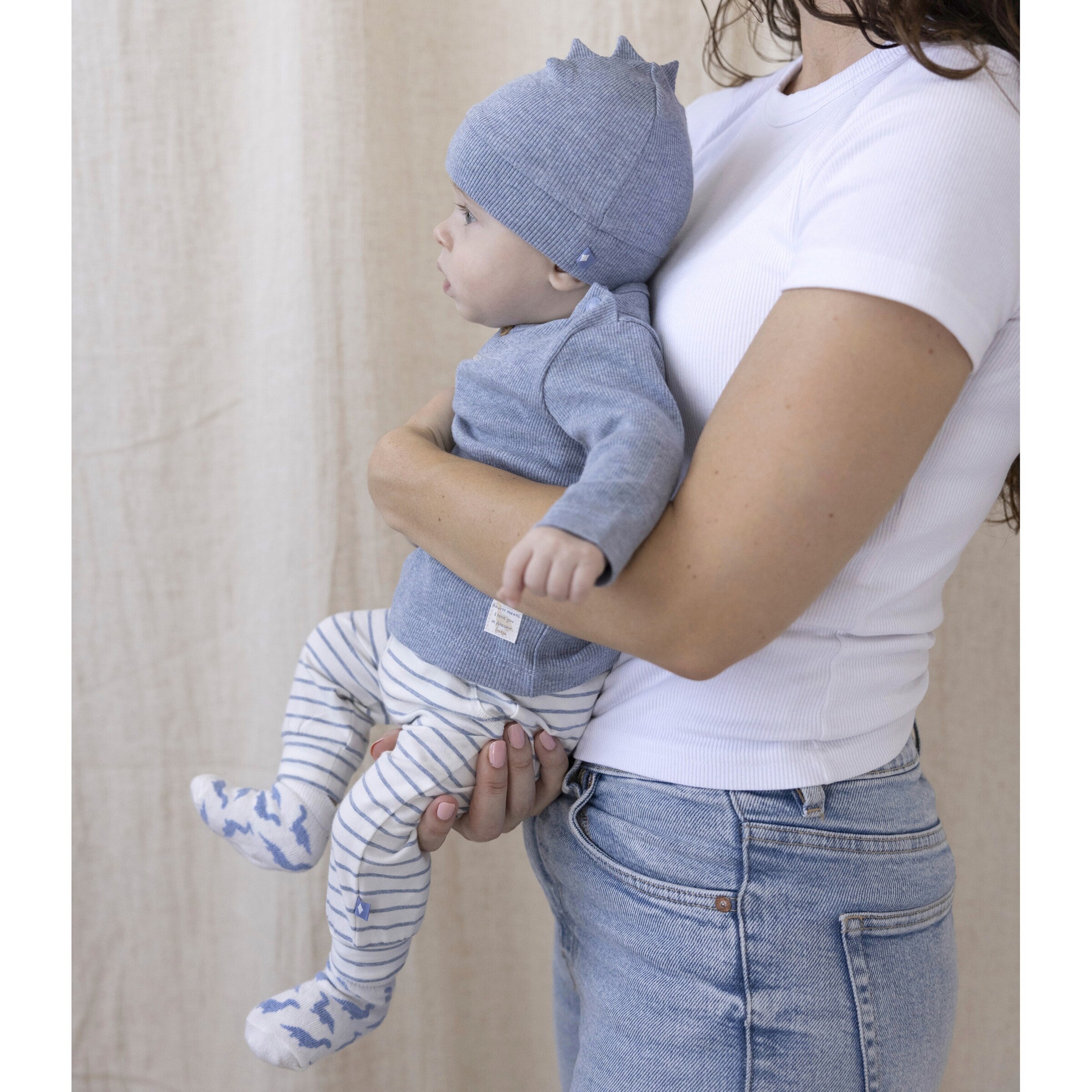 Feetje Shirt langarm Rippqualität blau