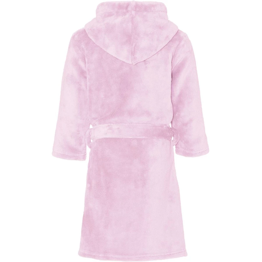 Playshoes Fleece-Bademantel uni rosa
