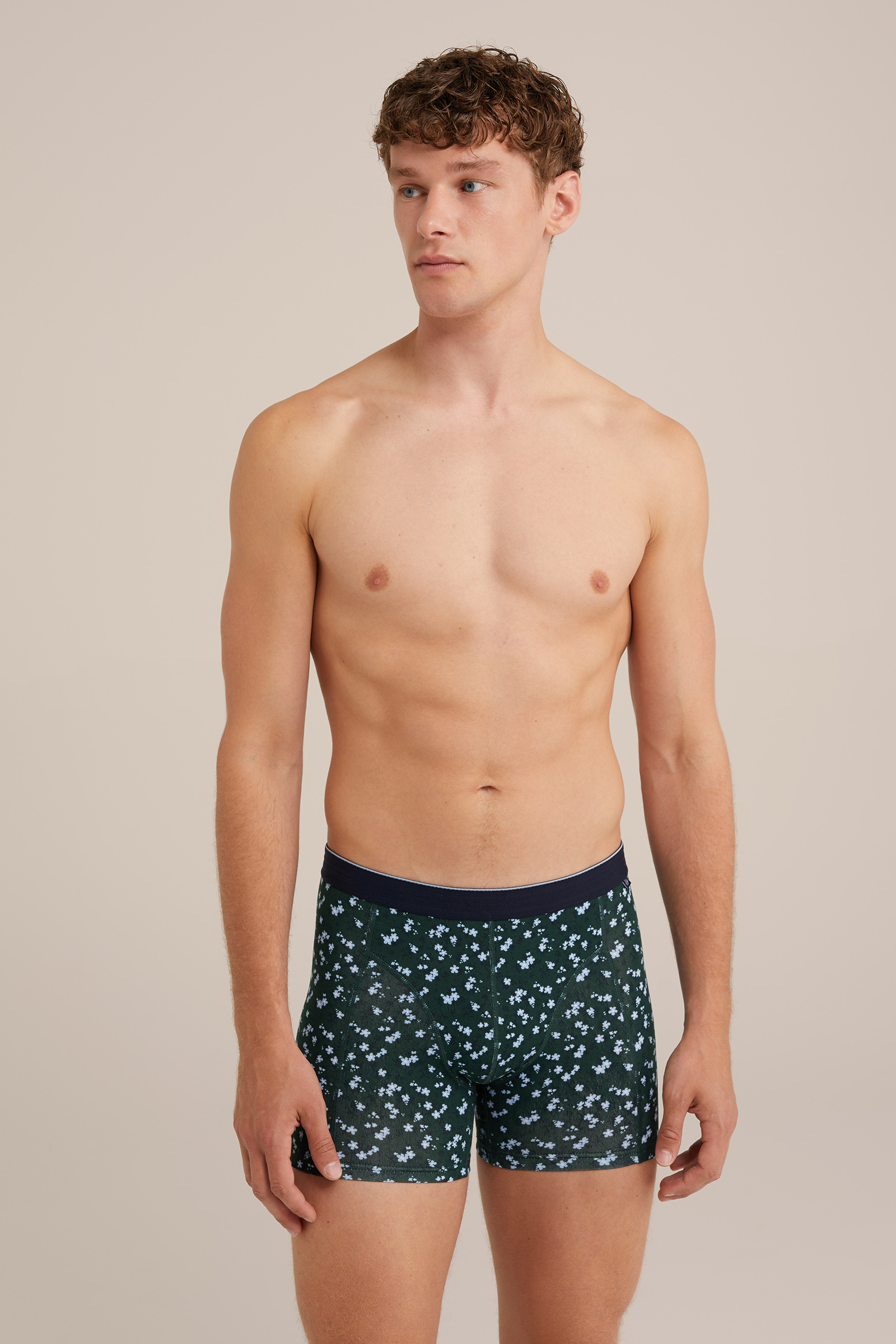 boxershort met dessin WE Fashion Donkergroen
