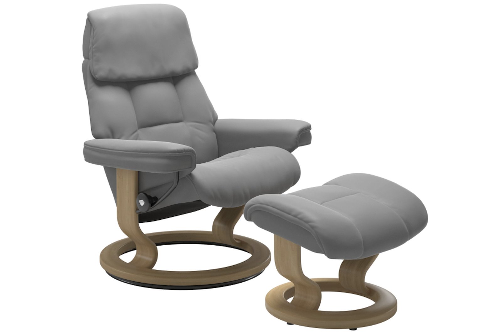 Ruby lenestol med krakk Hud Batick Wild Dove - Classic - Eik