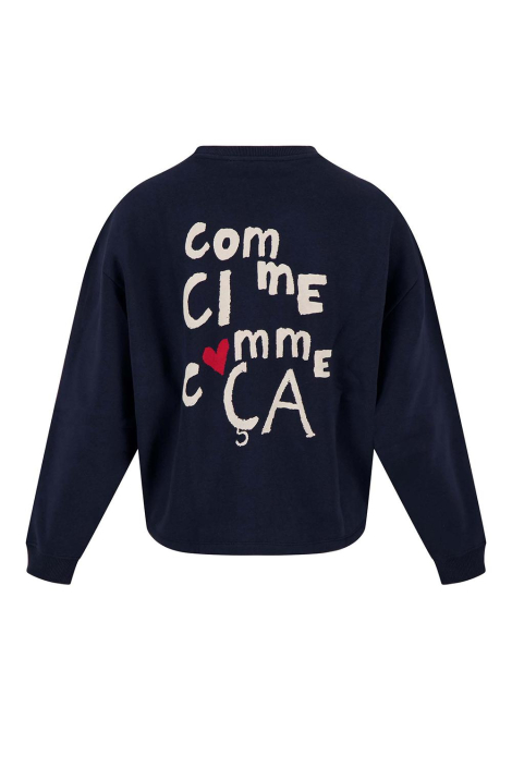 Zusss blauwe dames sweater