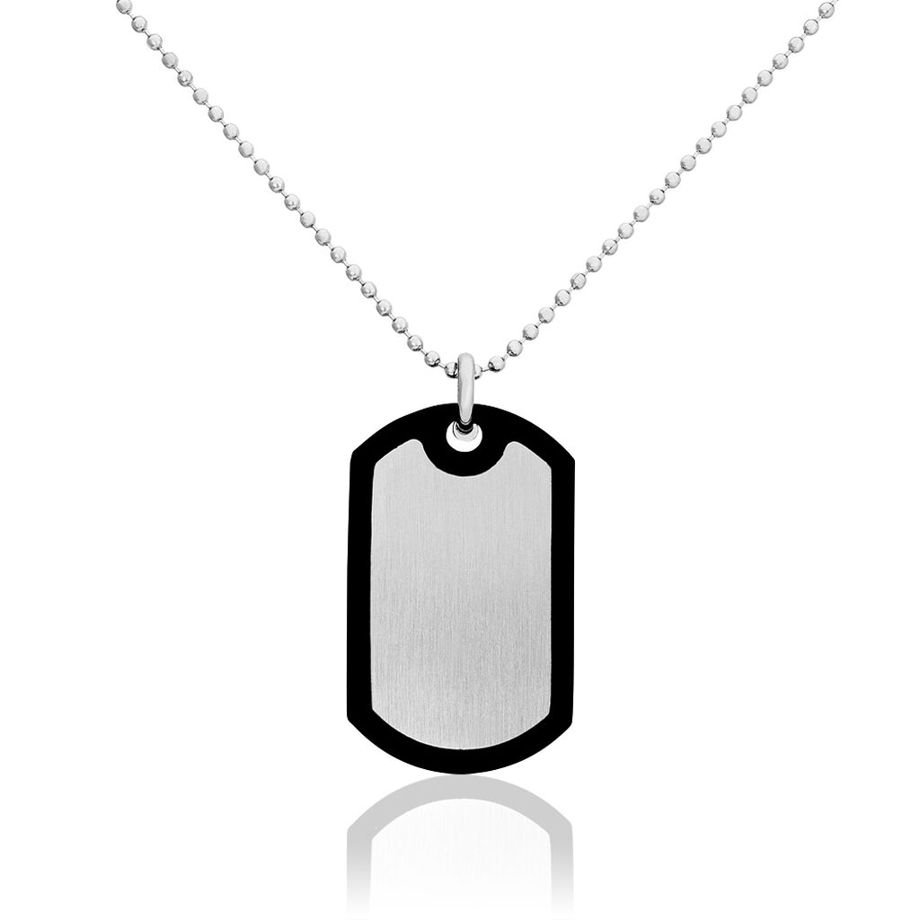 Collier Natanael Acier Blanc
