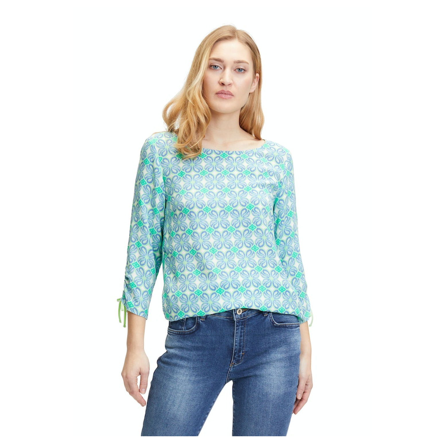 Cartoon Bluse Kurz 3/4 Arm