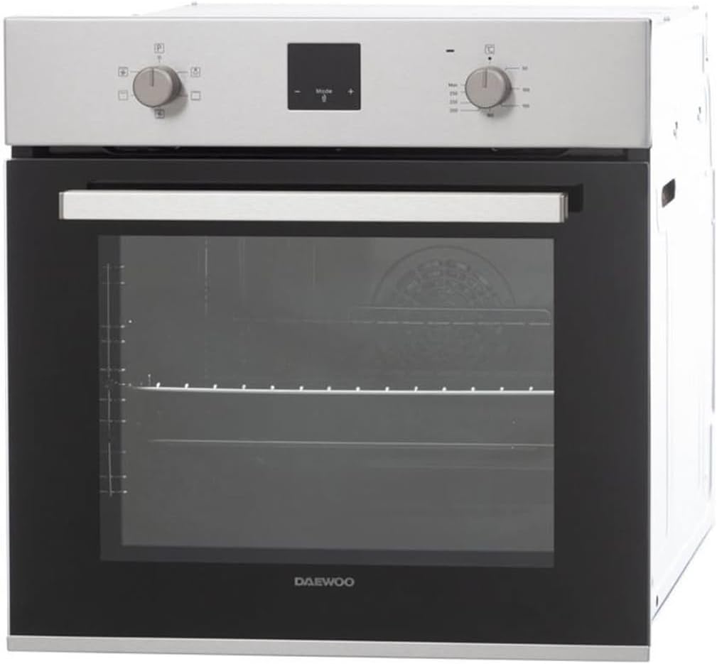 Einbauherd Set Backofen 69L Umluft 60cm Induktiosnkochfeld autark Slider Touch Booster Funktion AntiFingerPrint Oberfläche Display mit Uhr und Timer