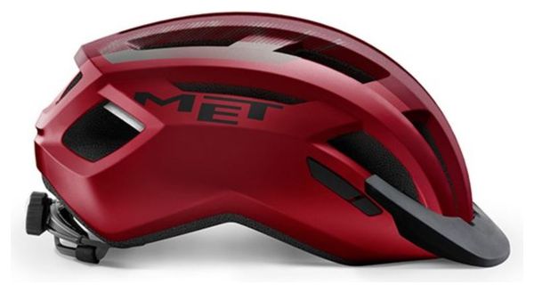 Casque Gravel Met Allroad Rouge Noir Mat