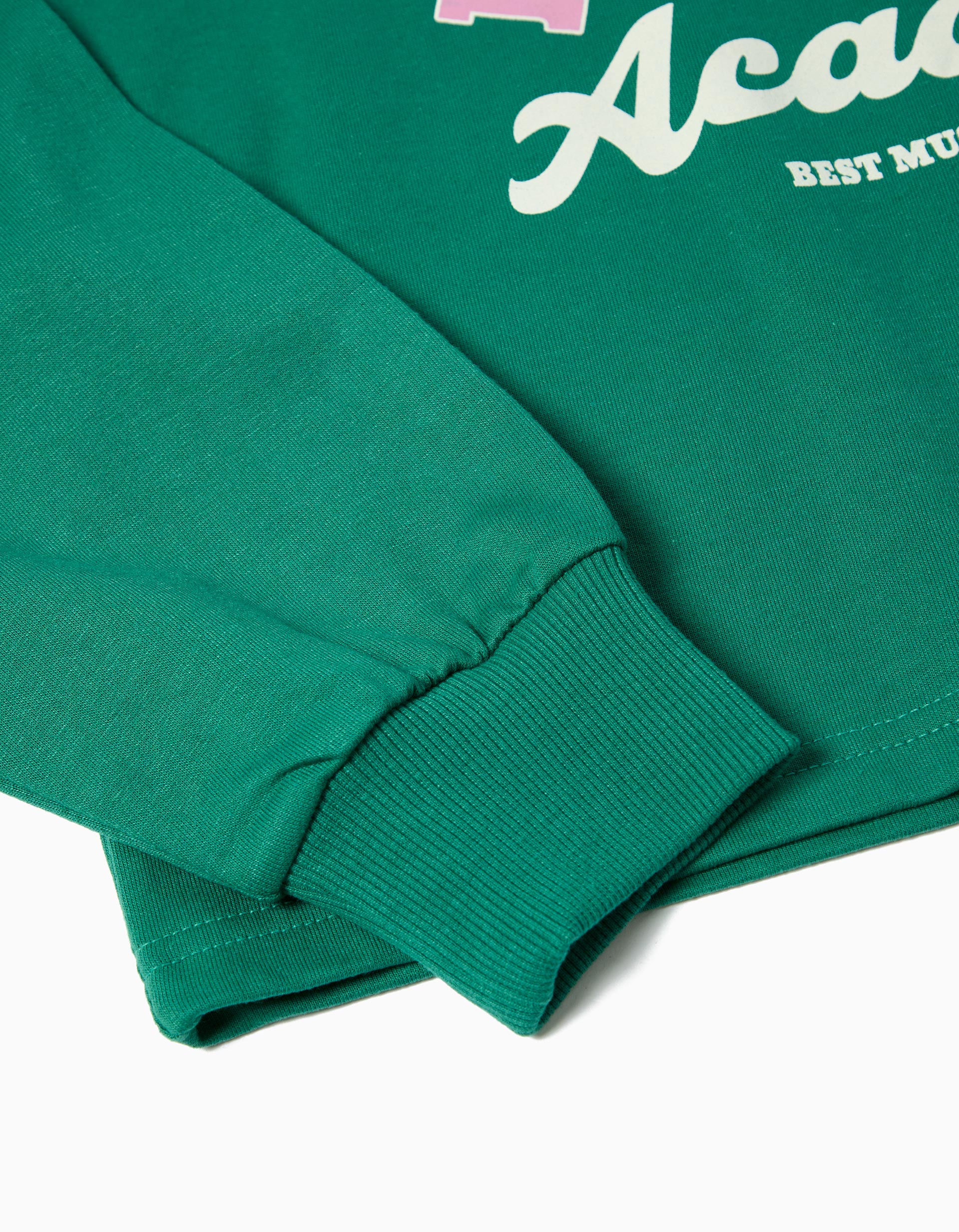 Sweatshirt de Felpa, Menina, Verde