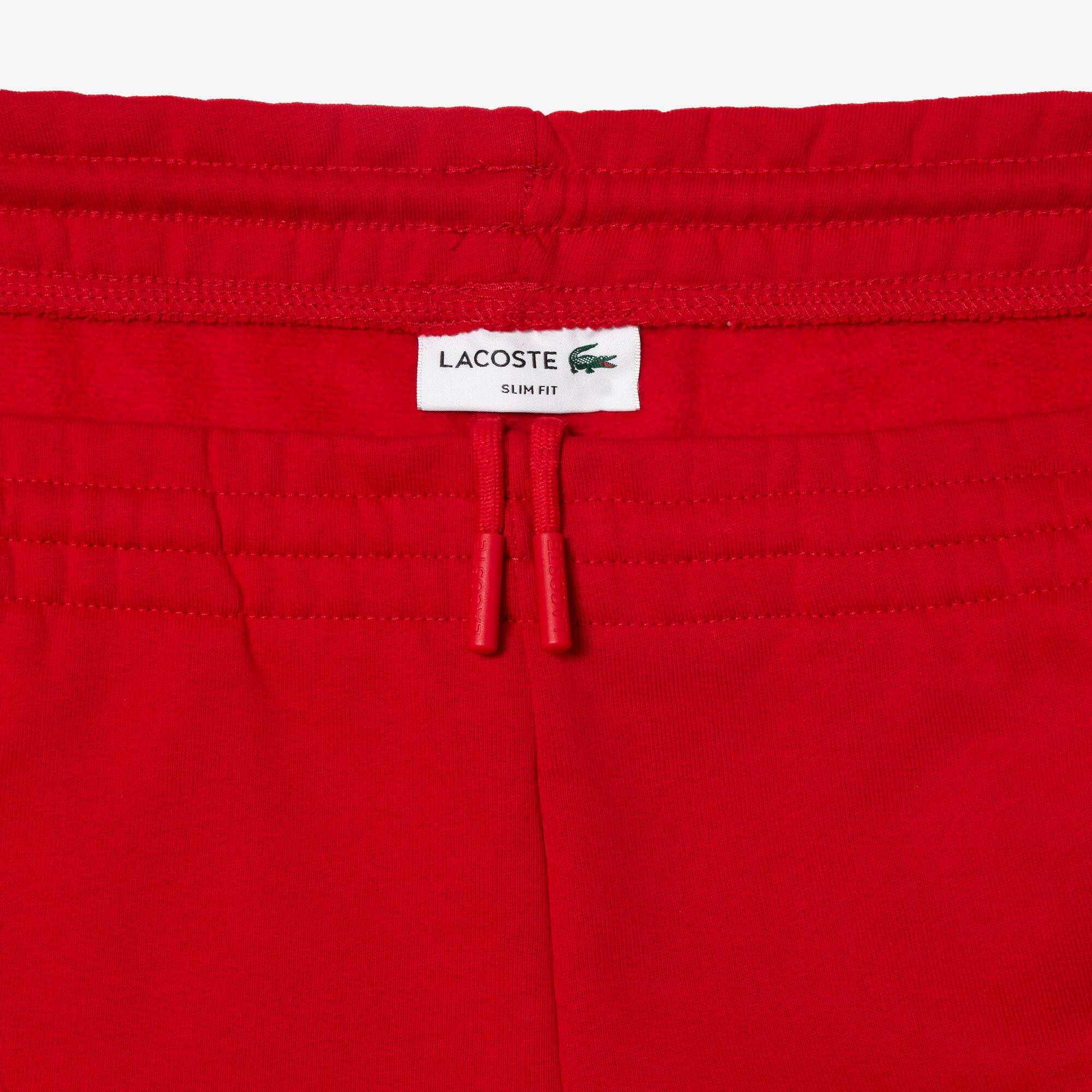 Herren LACOSTE Jogger Trainingshose aus Bio-Baumwollfleece Trainingshosen - Rot - Lacoste - Herren